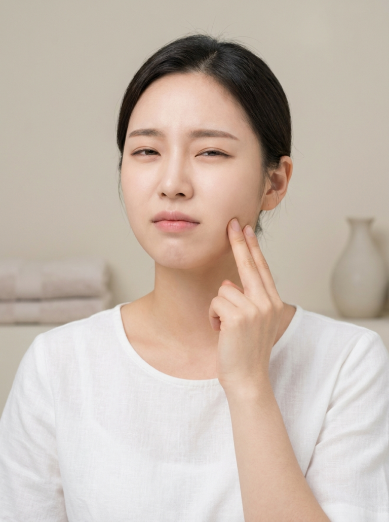어금니 안쪽이 부어 불편함